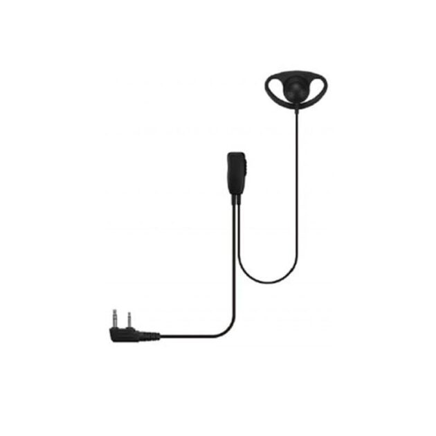 D Shape Earpiece with PTT for Two-way Radios
